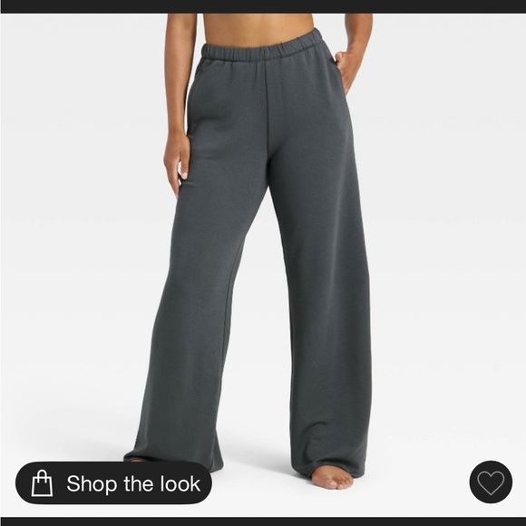 Wild Fable Black Wide Leg Lounge Pants - Picture 4 of 7